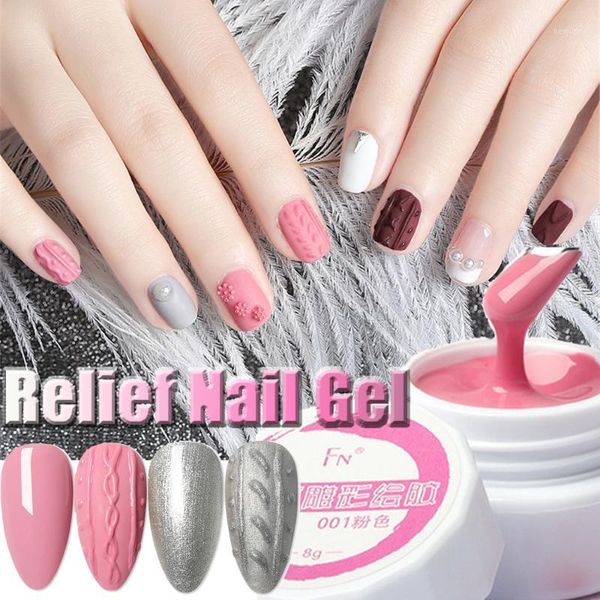 

sculpture carved gel nail varnish modelling painting adornment tools polish 8ml art decoration1, Red;pink