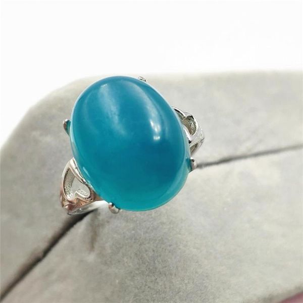 

cluster rings genuine natural green amazonite adjustable ring 16x13mm gemstone woman rare clear beads 925 sterling silver, Golden;silver