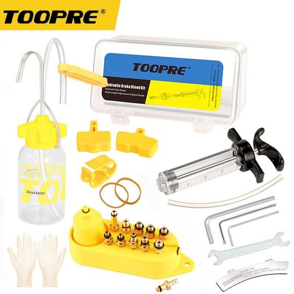 

tools bicycle hydraulic disc brake oil bleed kit set mountain bike oiling change tool brass metal connector universal