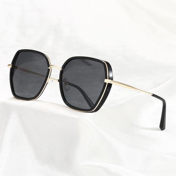 

0Evi 2021 cycling outdoorkorean eyeglass polygonal frame polarized 2021korean polygonal sunglasses frame polarized sunglasses, White;black