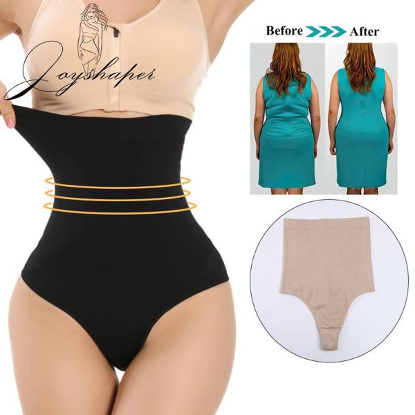 

women's shapers joyshaper corsets thong shaping panties high waist tummy control body shaper panty slimming underwear bulifter girdle, Black;white