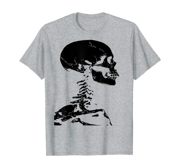

skeleton t-shirt, White;black