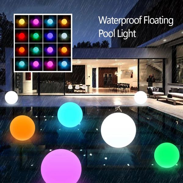 

lawn lamps lamp floor led light bulb remote control luminous ball waterproof 16 colorful outdoor landscape garden home decor