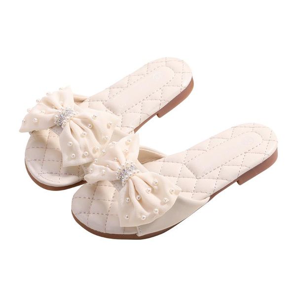 

slipper girls' microfiber slippers & flip-flops toddler(9m-4ys) / big kids(7years +) comfort flower girl shoes 203a-66, Black;grey