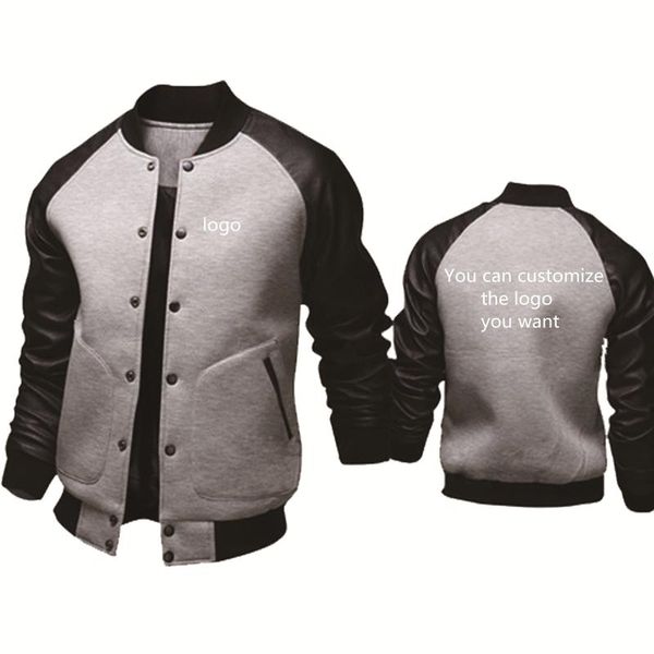 

winter men's jackets can custom logo fashion casual sweatshirt thicken warm wool fleece sport jacket, Black;brown