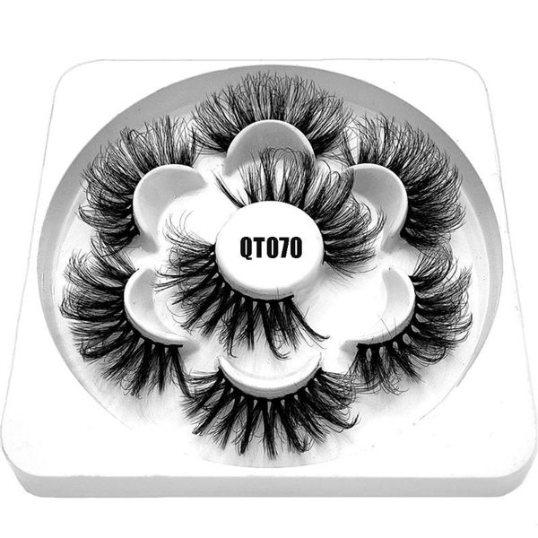

false eyelashes reusable soft band handmade craft thick long wispy fluffy eye lashes extension 6d faux mink