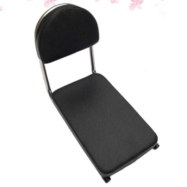 

bike saddles rack thickened behind seat rear saddle child cover baby chair cycling safety back cushion (blac