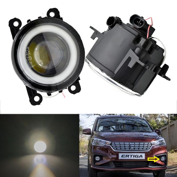 

led angel eye drl driving lights for suzuki ertiga ze nc 2014 2015 2016 2017 2018 2019 2020 fog lights