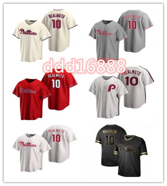 

2021 baseball jersey phillie men women youth 10 jt realmuto custom blank replica alternate blue white gray, Blue;black
