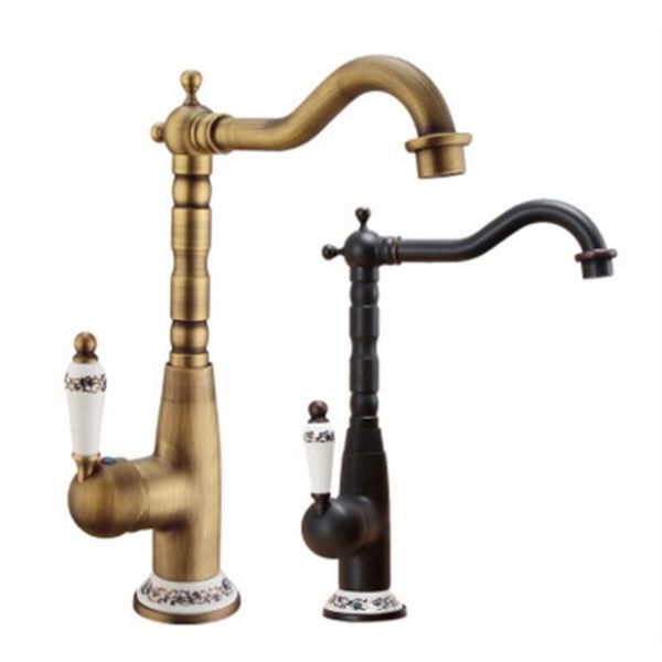 

bathroom sink faucets all-copper retro faucet european kitchen cold and mixing
