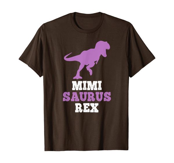 

mimi-saurus rex funny dinosaur mimisaurus gift t-shirt, White;black