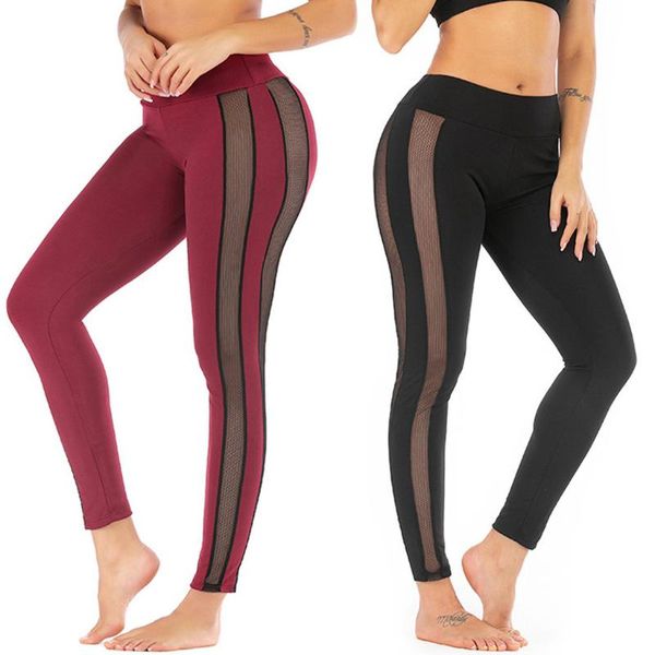 

leggings sport women fitness fashion mid waist solid color pant perspective running sportswear yoga outfit