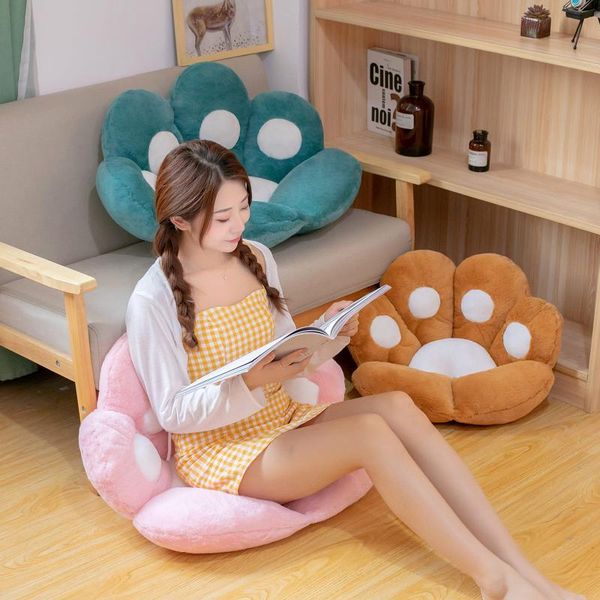 

cushion/decorative pillow cute half-surrounded cat claw bear cushion office seat sofa student plush bag hip chair