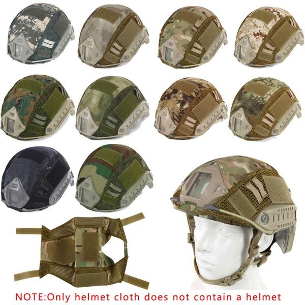 

tactical helmets helmet cover paintball wargame gear cs fast hunting accessories head circumference 52-60cm