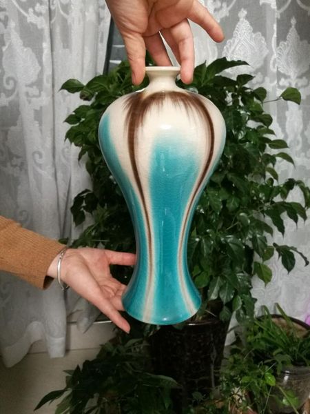 

vases # 2021 home office business shop feng shui decorative art vase chinese royal junci ceramic statue - good gift
