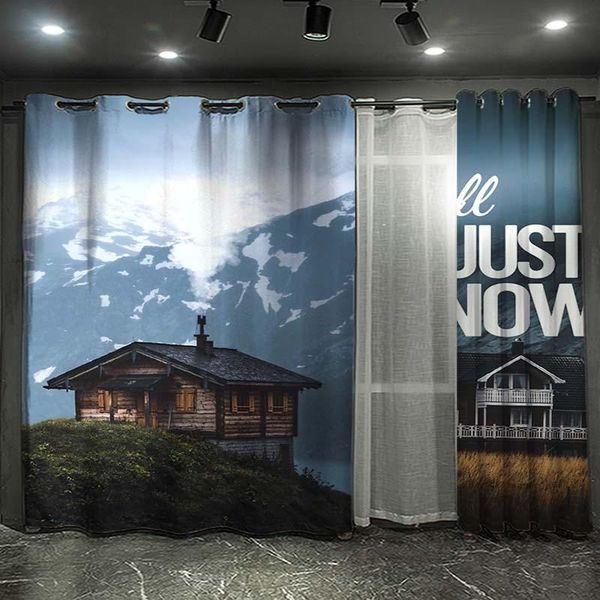 

farm life barn retro truck rustic curtains for kids living room kitchen curtain home bedroom drapes window treatment &