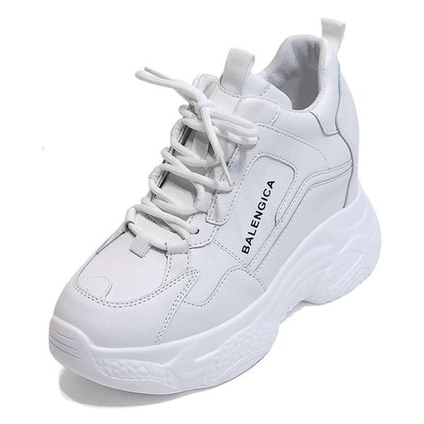 

shoes net red daddy casual women's fashion 2021 spring new versatile super fire leisure sports inner height clvu c438, Black