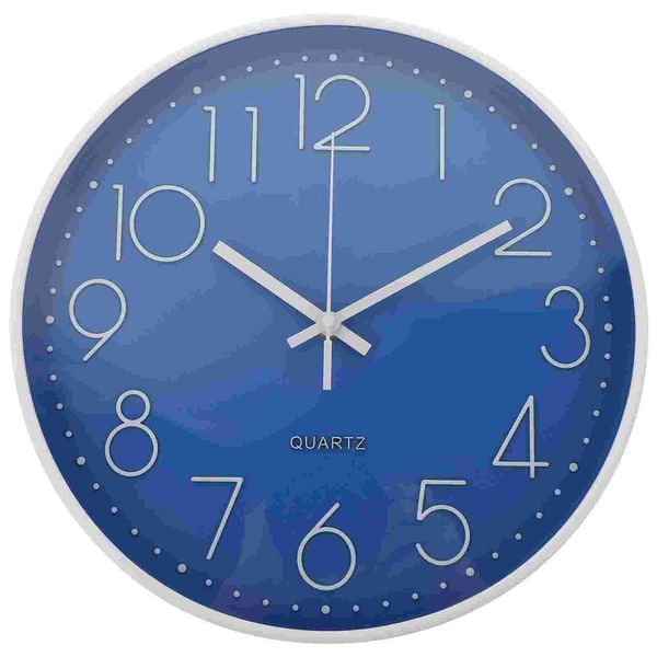 

wall clocks simple round clock quiet movement easy to read silent