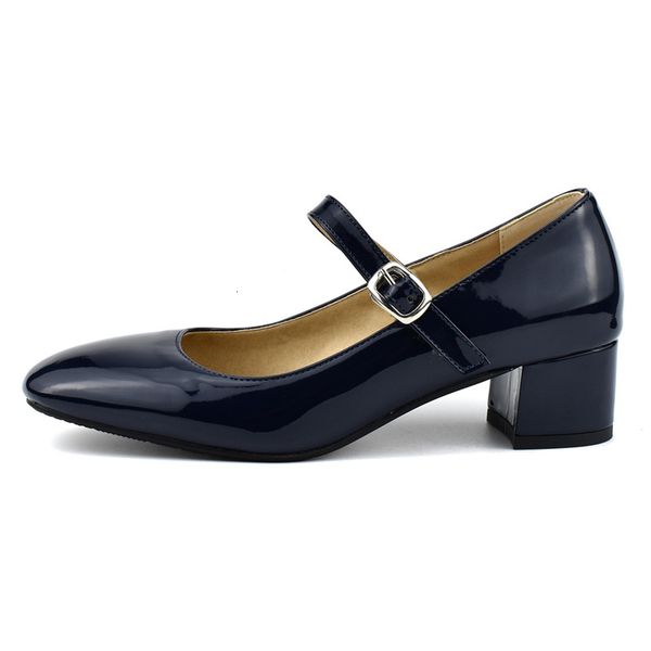 

dress shoes comfortable short heels women mary janes black white pumps large size office party wedding ladies 5sbo