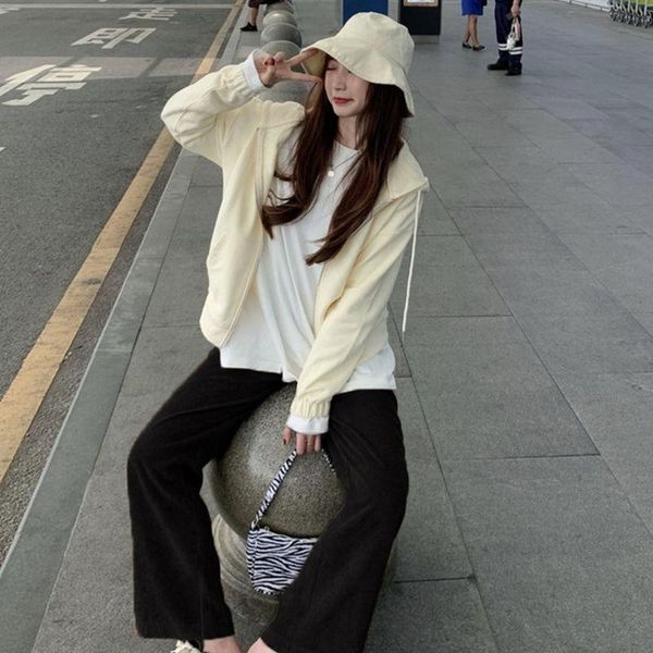 

women's pants & capris women beige retro corduroy wide-leg korean style soft girly pink autumn loose high waist straight casual trouser, Black;white