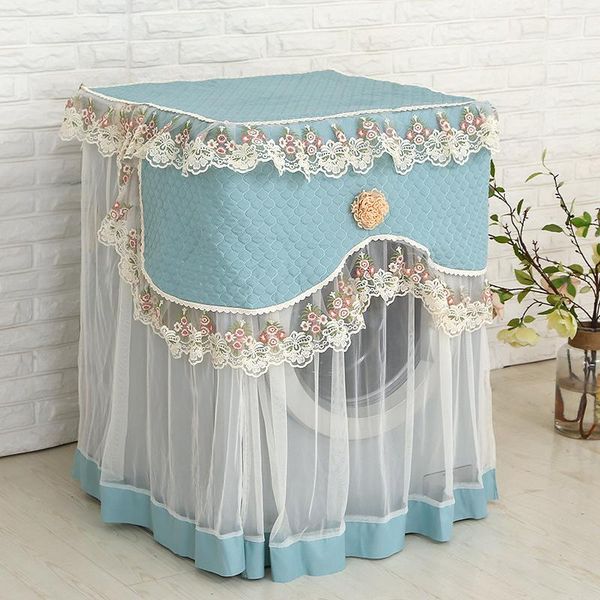 

chair covers lace floral washing machine dust cover protects the front durable and soft household moisture-proof cy53021