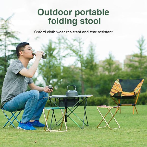

outdoor folding chair 7075 aluminum alloy 600d oxford cloth portable travel beach camping with a storage bag camp furniture