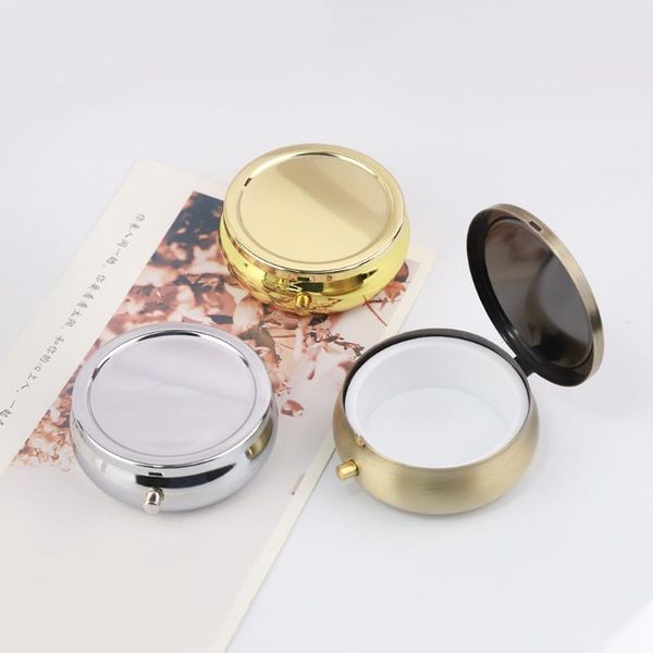 

jewelry pouches, bags 5/10pcs portable 1 cell metal box container case diy crafts findings round, Pink;blue