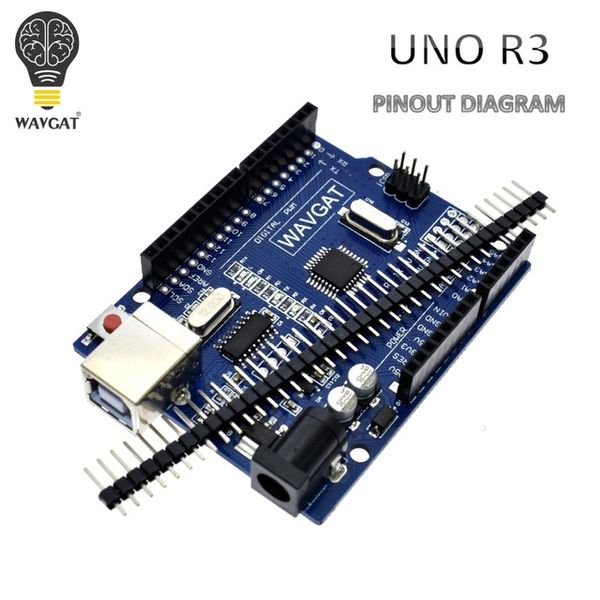 

Electronic Components & Supplies WAVGAT high quality UNO R3 MEGA328P CH340G for Arduino Compatible NO USB CABLE MEGA 2560.
