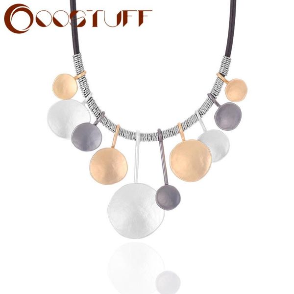 

pendant necklaces women's jewelry neck chokers necklace with suspension geometric 2021 fashion body collar chains goth accessories, Silver
