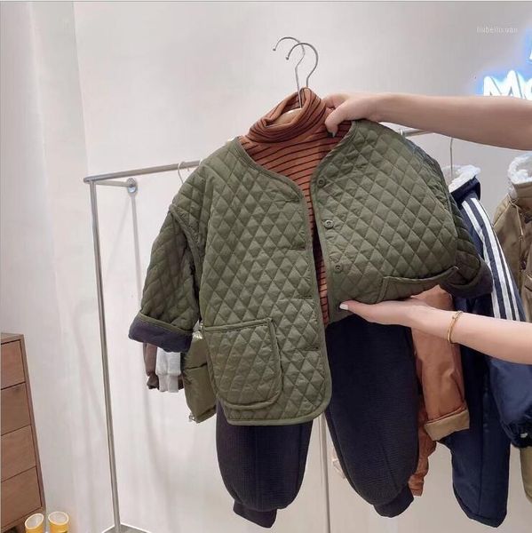 

jackets 2021 korean style girls boys coat thicken winter fashion good quality jacket 4-9t b9491, Blue;gray