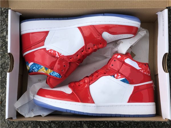 

1s jumpman 1 mid basketball shoes mens red white designer sports sneakers
