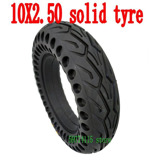 

motorcycle wheels & tires 10 inch hollow solid tyre for m365 pro electric scooter non-pneumatic anti-puncture non-slip wheel scooters parts