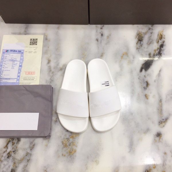 

wholesale summer brand designer women flip flops slipper fashion genuine leather slides sandals metal chain ladies casual shoes, Black