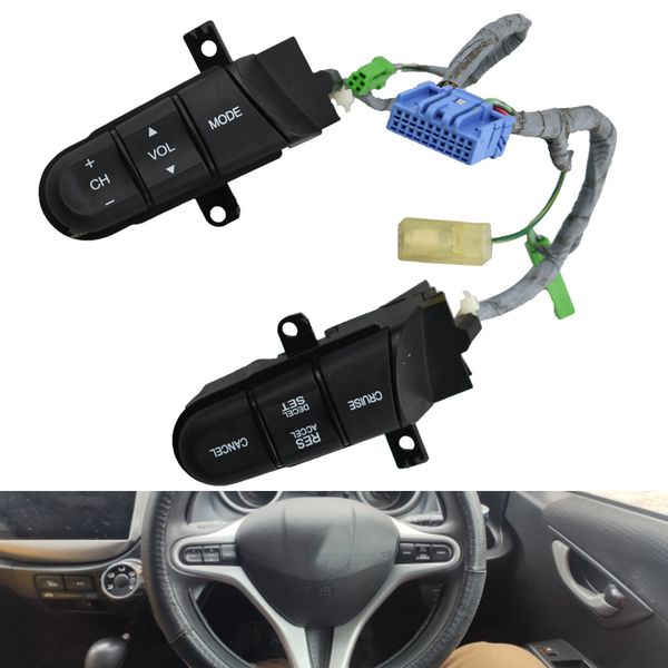 

for honda 08-13 fit 09-14 city 06-11 civic switch steering wheel audio controlbutton refitting suit 36770-sna-a12