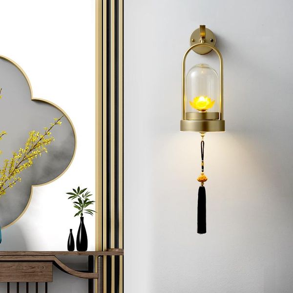 

wall lamp chinese bedroom creative corridor staircase living room background light luxury simple