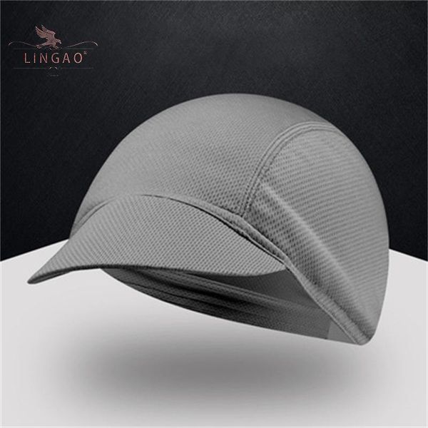 

cycling caps & masks 2021 riding cap protection summer elastic breathable sports hat biking solid mesh outdoor sun portable dustproof parts, Black