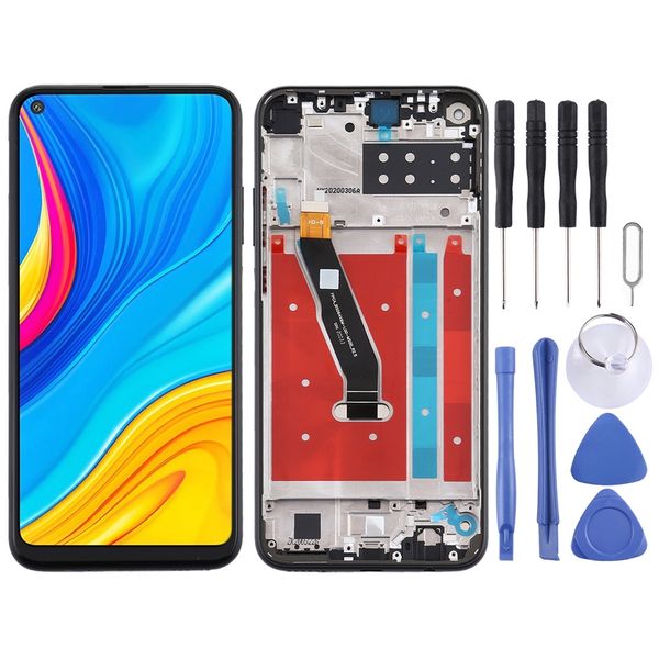 

lcd screen and digitizer full assembly with frame for huawei y7p