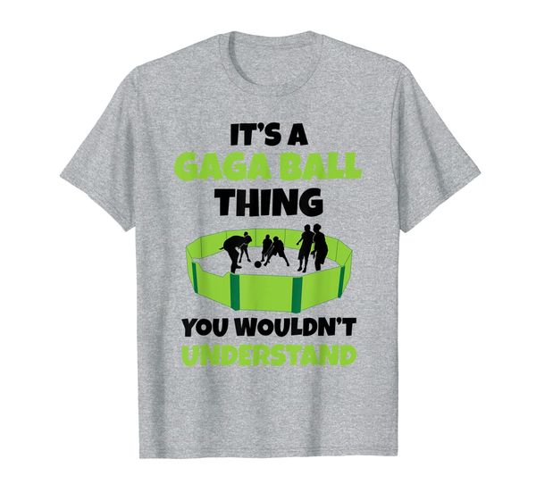 

it's a gaga ball thing you wouldn't understand dodgeball set t-shirt, White;black