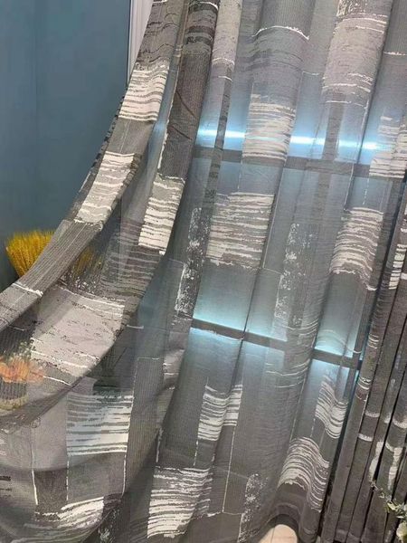 

morden bedroom voil sheer tulle curtains white graffiti pattern curtain window for living room & drapes