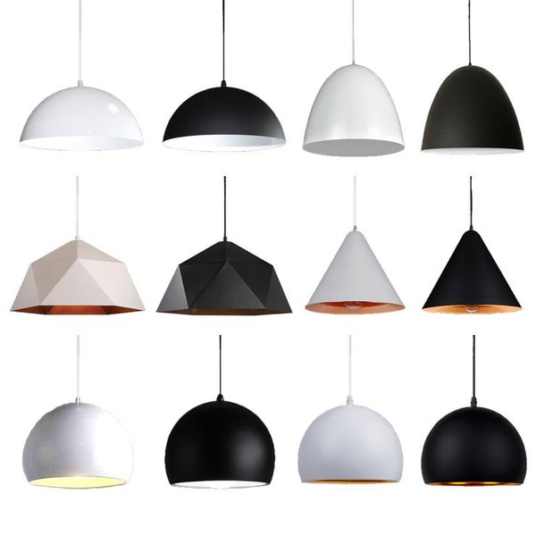 

pendant lamps modern light black/white retro droplight bar cafe bedroom restaurant american country style hanging lamp
