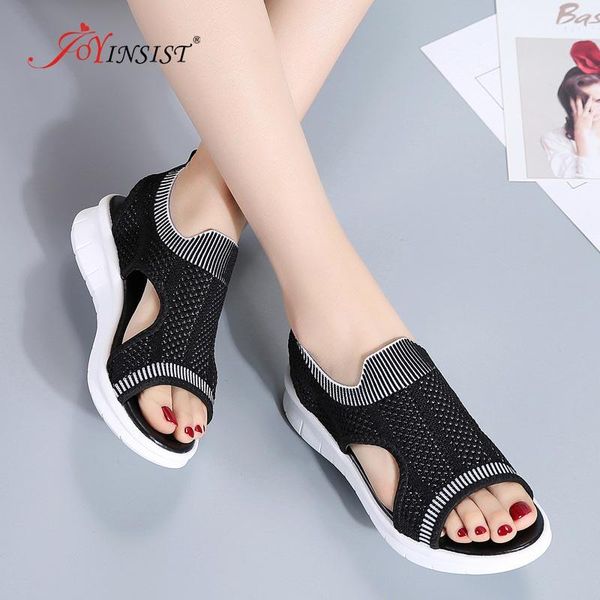 

fashion women sandals comfortable summer shoes woman ladies slip-on flat, Black