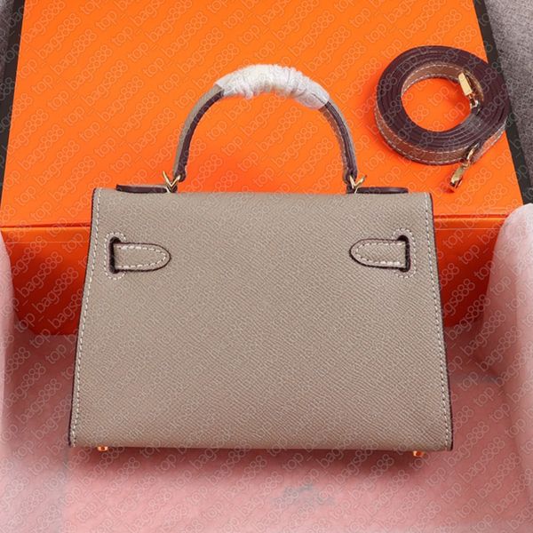 

luxury designer brand mini kely second generation hand bag calfskin genuine leather women handbags shoulder bags with date code box