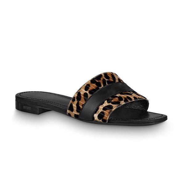 

slippers wfdd 21ss miss l- flat sandals #wfdd339d, Black