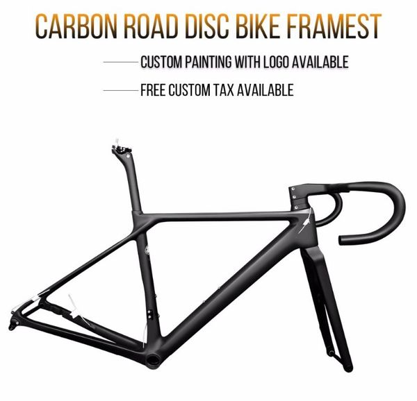 

bike frames 2021 full carbon road disc bicycle frame brake with logo( xdb dpd for eu buyer available)