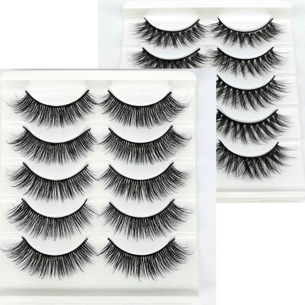 

pairs 3d mink lashes eyelashes natural false soft fake extension makeup wholesale false1