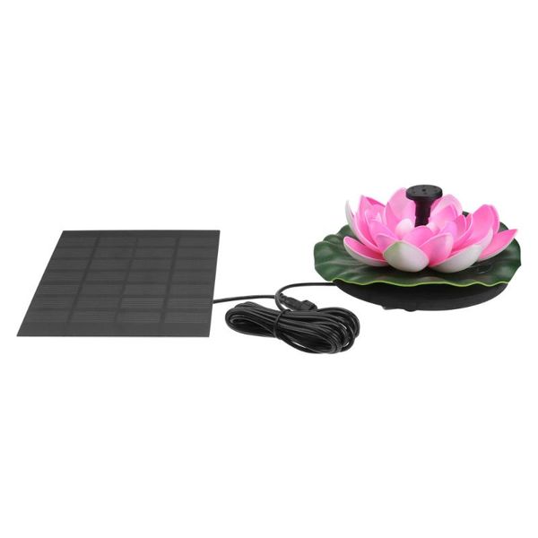 

garden decorations 1set pool pond fountain novel solar water chic lotus decor