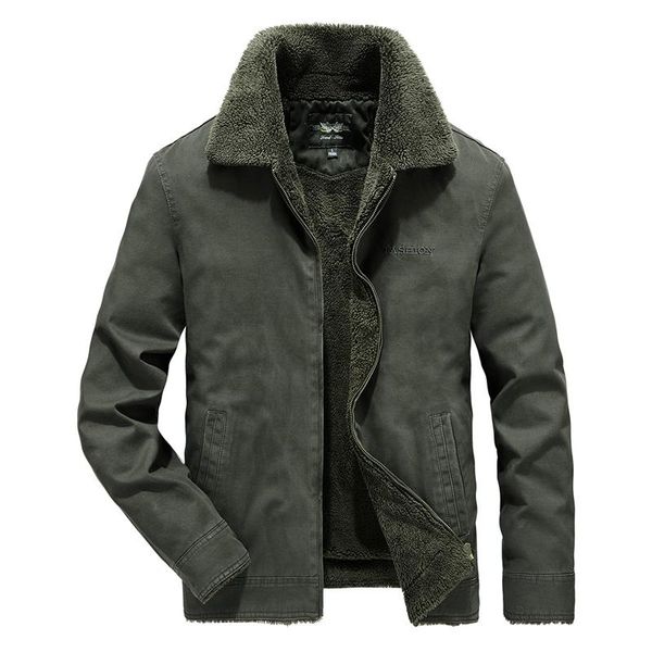 

men's jackets winter fleece jacket men cotton army military bomber jaqueta masculina windbreaker thick fur collar parka coats outwear, Black;brown