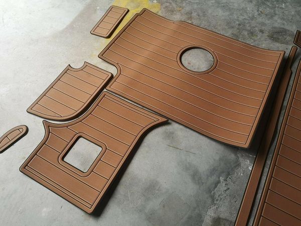 

bath mats 1999 bayliner 2855 cockpit swimming platform 6mm eva teak floor non-slip mat
