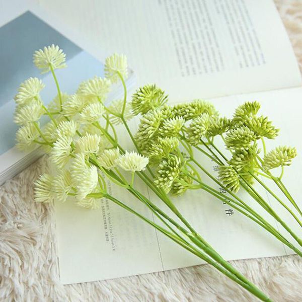 

1pcs dandelion flowers home decorative 52cm plastic fake artificial for party wedding green real touch decor & wreaths