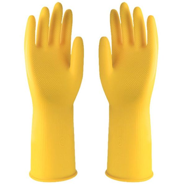 

disposable gloves 1pair latex smooth rubber washcloth household cleaning house garden kitchen dishwashing mittens